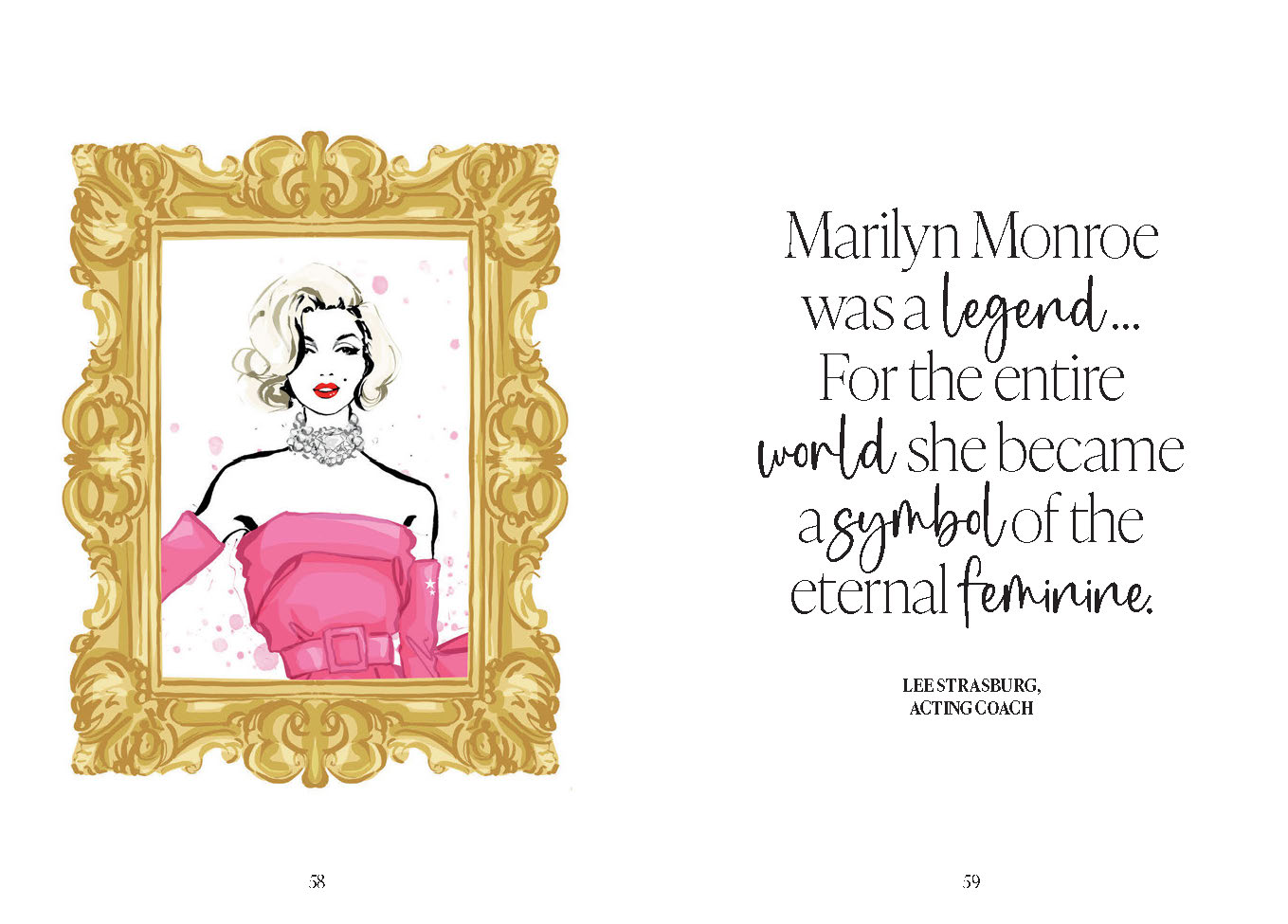 Words from a Fashion Icon: Marilyn Monroe by Megan Hess | Hardie Grant  Publishing, image size:1359x975